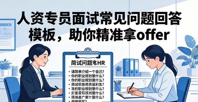 人资专员面试问题_为啥来应聘这个岗位_你的核心优势是啥